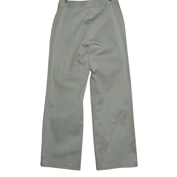 Moda International Pants 2 Stone Beige Chino wide leg Mid Rise stretch cotton - Picture 6 of 8